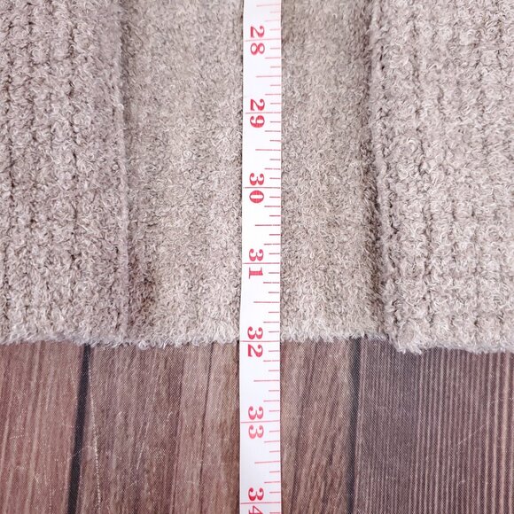 Barefoot Dreams CozyChic Lite Long Weekend Cardi Womens Large Taupe BDWCL1012 - Picture 15 of 15